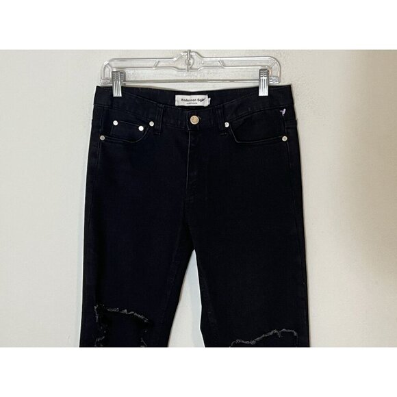 Andersson Bell Black Distressed Jeans Size Medium - Picture 2 of 13